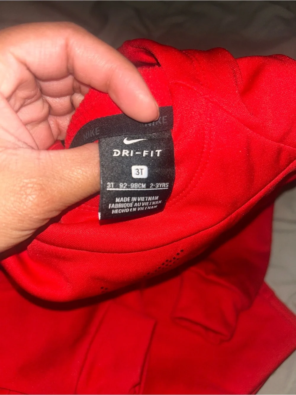 Nike Red Kids' Performance Hoodie with Logo